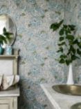 Cole & Son Ortensia Wallpaper, Blue & Cream 123/9044