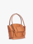 Pre-loved Bottega Veneta Leather Large Arco Intrecciato Tote Bag, Brown