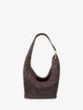 Michael Kors Sonny Suede Slouchy Bag, Chocolate