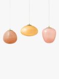 MADE Adrienne Diner Triple Pendant Light, Pink