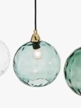 MADE Ilaria 3 Pendant Diner Ceiling Light, Blue