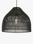 MADE Java Rattan Lampshade, Black