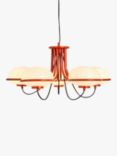 MADE Piper 5 Arm Ceiling Light, Red