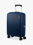 American Tourister Rejoy 55cm 4 Wheel Spinner Cabin Suitcase, Navy Blue