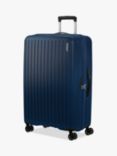 American Tourister Rejoy 77cm 4 Wheel Spinner Large Suitcase, Navy Blue