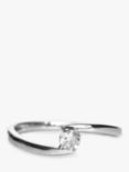 L & T Heirlooms Pre-Loved 9ct White Gold Diamond Solitaire Ring