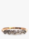 L & T Heirlooms Pre-Loved 9ct Yellow Gold Diamond Half Eternity Ring, Gold