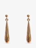 L & T Heirlooms Pre-Loved 9ct Yellow Gold Art Deco Bomb Dropper Earrings