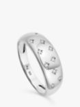 Astley Clarke Celestial Tiny Star Wide Band Ring, Silver