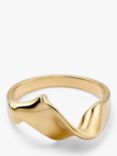 Astley Clarke Floe Twisted Band Ring, Gold