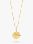 Rachel Jackson London Personalised North Star Topaz Pendant Necklace, Gold