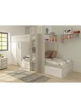 Kids Avenue Barca Bunkbed, European Single, Cascina/White