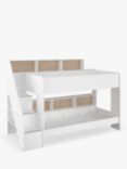 Kids Avenue Parisot Biblio Bunkbed, European Single, White/Oak