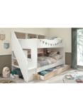 Kids Avenue Parisot Biblio Bunkbed, European Single, White/Oak