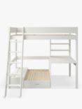 Kids Avenue Estella 4 High Sleeper Bed Frame with Futon, Single, White