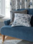 Laura Ashley Millhayes Square Cushion, Smoke Blue