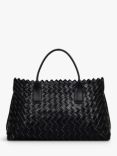 Radley Goswell Hand-Woven Leather Grab Bag, Black