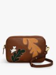 Radley Autumn Editions Leather Small Zip-Top Crossbody Bag, Saddle