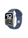 Apple Watch Series 10 GPS, 42mm, Aluminium Case, Sport Band, Denim