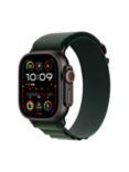 Apple Watch Ultra 2 GPS + Cellular, 49mm, Titanium Case with Alpine Loop, Black/Dark Green