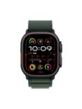 Apple Watch Ultra 2 GPS + Cellular, 49mm, Titanium Case with Alpine Loop, Black/Dark Green