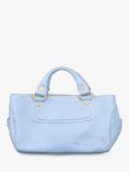 Pre-loved CELINE Boogie Leather Top Handle Grab Bag, Light Blue