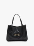 Pre-loved GUCCI 1955 Horsebit Leather Shoulder Bag, Black