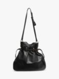 Pre-loved GUCCI Leather Horesbit Shoulder Bag, Black