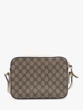 Pre-loved GUCCI 1995 Horsebit GG Supreme Canvas Cross Body Bag, Brown