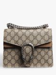 Pre-loved GUCCI Small Dionysus GG Supreme Canvas Shoulder Bag, Brown