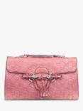 Pre-loved GUCCI Emily Chain Leather Shoulder Bag, Mauve