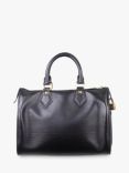 Pre-loved Louis Vuitton 2003 Epi Leather Speedy Top Handle Grab Bag, Black