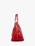 Pre-loved Louis Vuitton 2008 Alma GM Vernis Embossed Leather Top Handle Grab Bag, Red