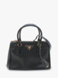 Pre-loved Prada Mini Saffiano Leather Galleria Top Handle Bag, Black