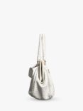 Pre-loved Prada Woven Leather Top Handle Bag, White