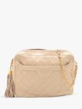 Pre-loved CHANEL Vintage 1991-1994 Lambskin Chain Shoulder Bag, Neutral