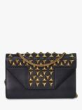 Pre-loved SAINT LAURENT Studded Leather Shoulder Bag, Black