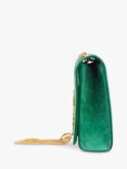 Pre-loved SAINT LAURENT Medium Kate Suede Tassel Shoulder Bag, Green