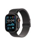 Apple Watch Ultra 2 GPS + Cellular, 49mm, Titanium Case with Milanese Loop, Black/Black