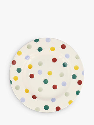 Emma Bridgewater Polka Dot Plate, Multi, Dia.21.5cm