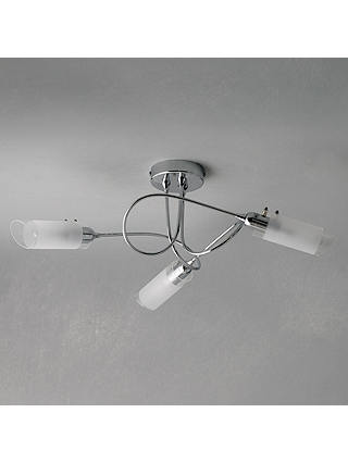 ANYDAY John Lewis & Partners Limbo Semi Flush 3 Arm Ceiling Light, Chrome