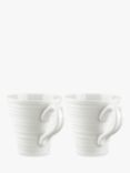 Sophie Conran for Portmeirion Porcelain Mugs, Set of 2, 350ml, White