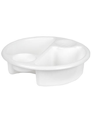 ANYDAY John Lewis & Partners Top and Tail Baby Wash Bowl, White