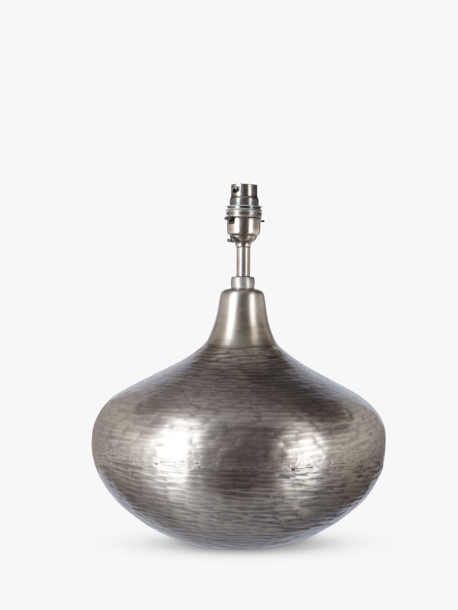 Hammered Onion Lamp Base H30cm, Large Hammered Brass Table Lamp