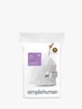 simplehuman Bin Liners, Size F, Pack of 20