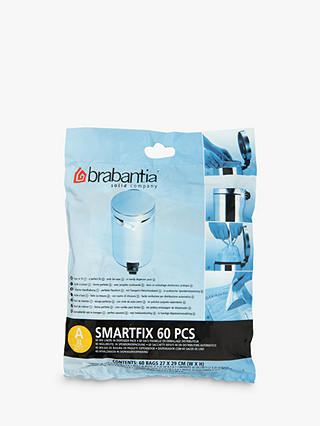 Brabantia PerfectFit Bin Liners, 3L - Size A, 60 Bags