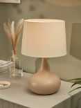 John Lewis & Partners Laura Touch Lamp, Putty