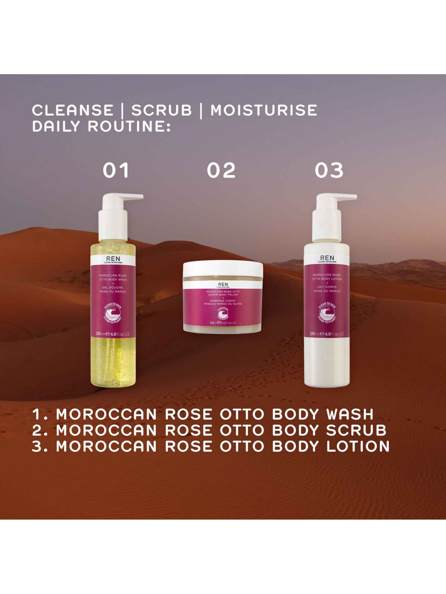 REN Clean Skincare Moroccan Rose Otto Body Lotion, 200ml 4