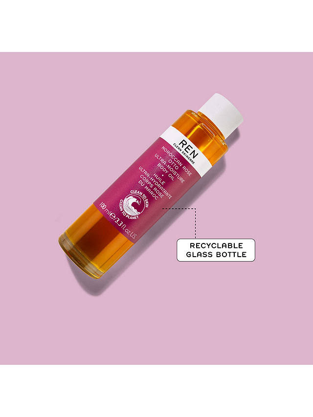 REN Clean Skincare Moroccan Rose Otto Ultra-Moisture Body Oil, 100ml 4