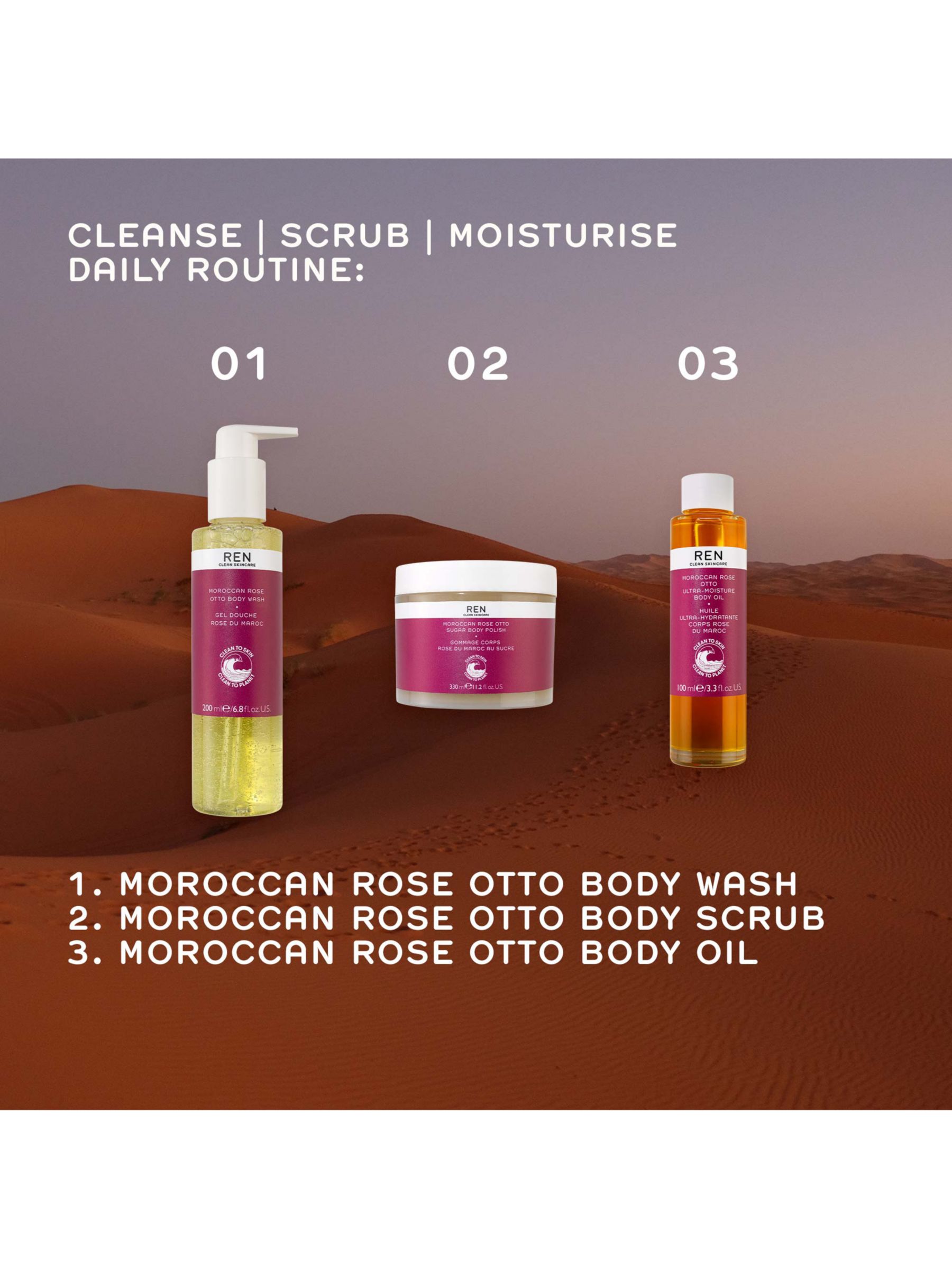 REN Clean Skincare Moroccan Rose Otto Ultra-Moisture Body Oil, 100ml 5